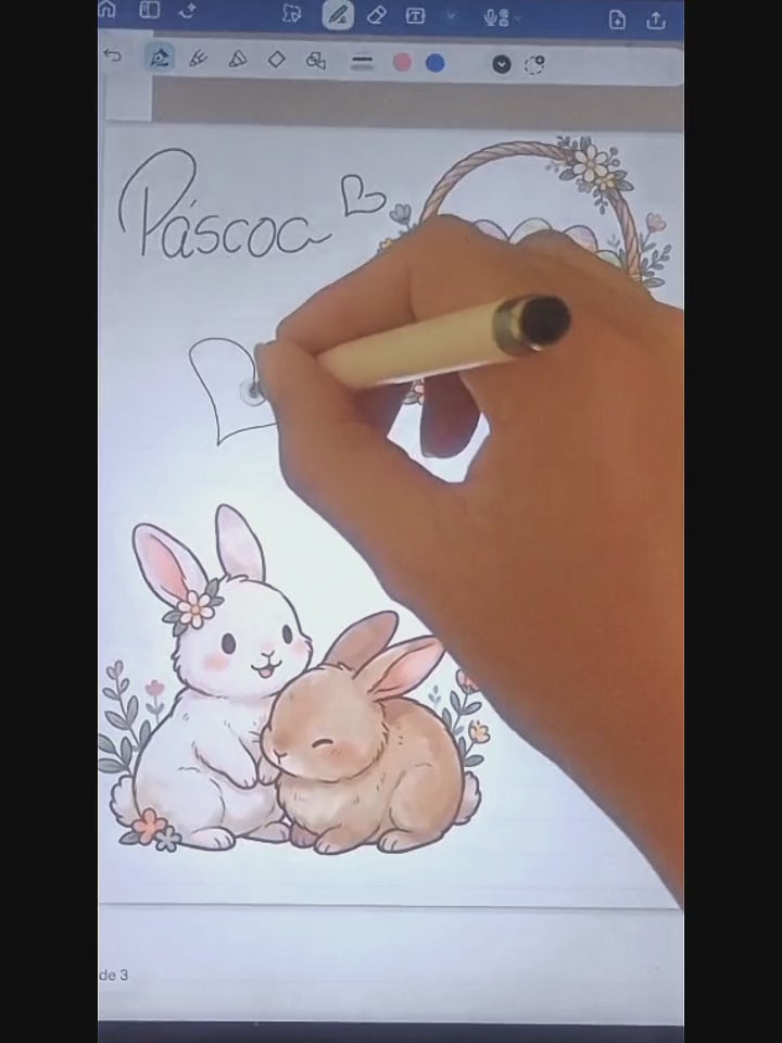 Kit Páscoa! Planilha Cozy + 45 Sticker Digitais ✨