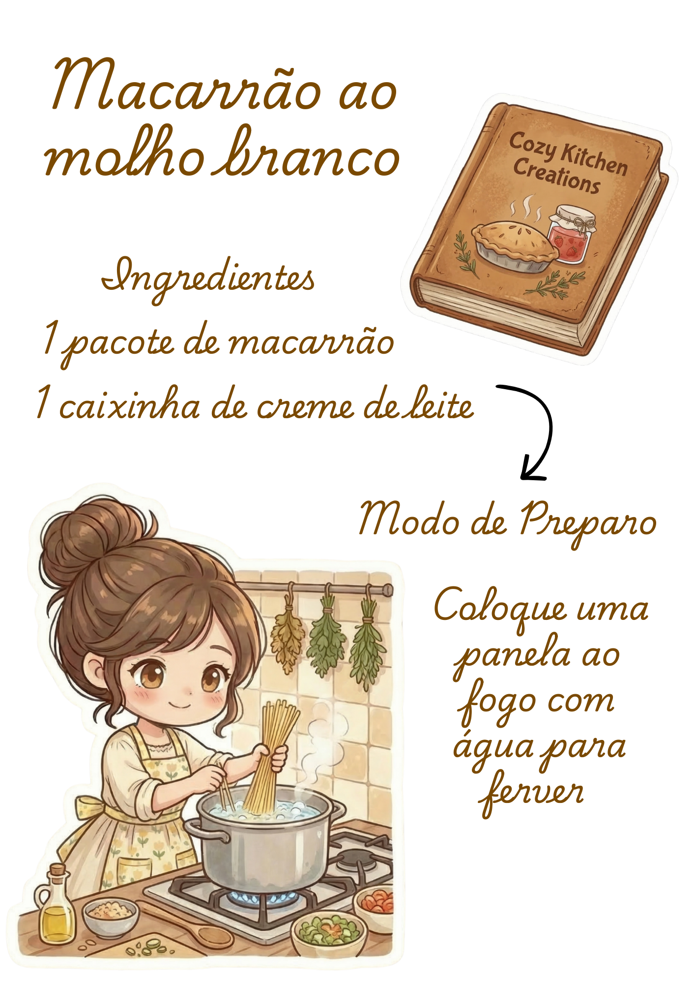 Simple Kitchen – 30 Stickers Digitais Cozy