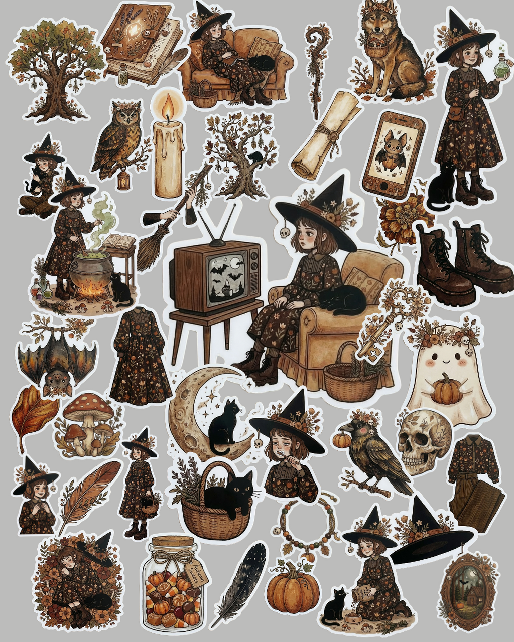 Nocturne Cozy - 40 stickers digitais