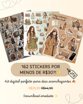 🔥 Oferta Cozy: 162 stickers por R$29,90